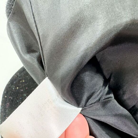 Talbots Jacket Womens 12 Black Stardust Pattern Long-Sleeve Notch Lapel Blazer F - Picture 7 of 9